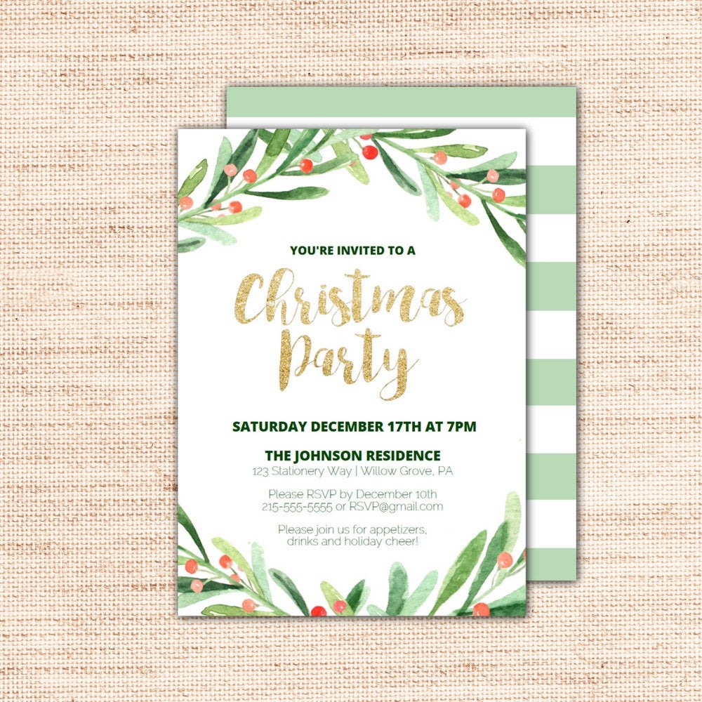 Invitation Templates Christmas 9 TEMPLATES EXAMPLE TEMPLATES EXAMPLE