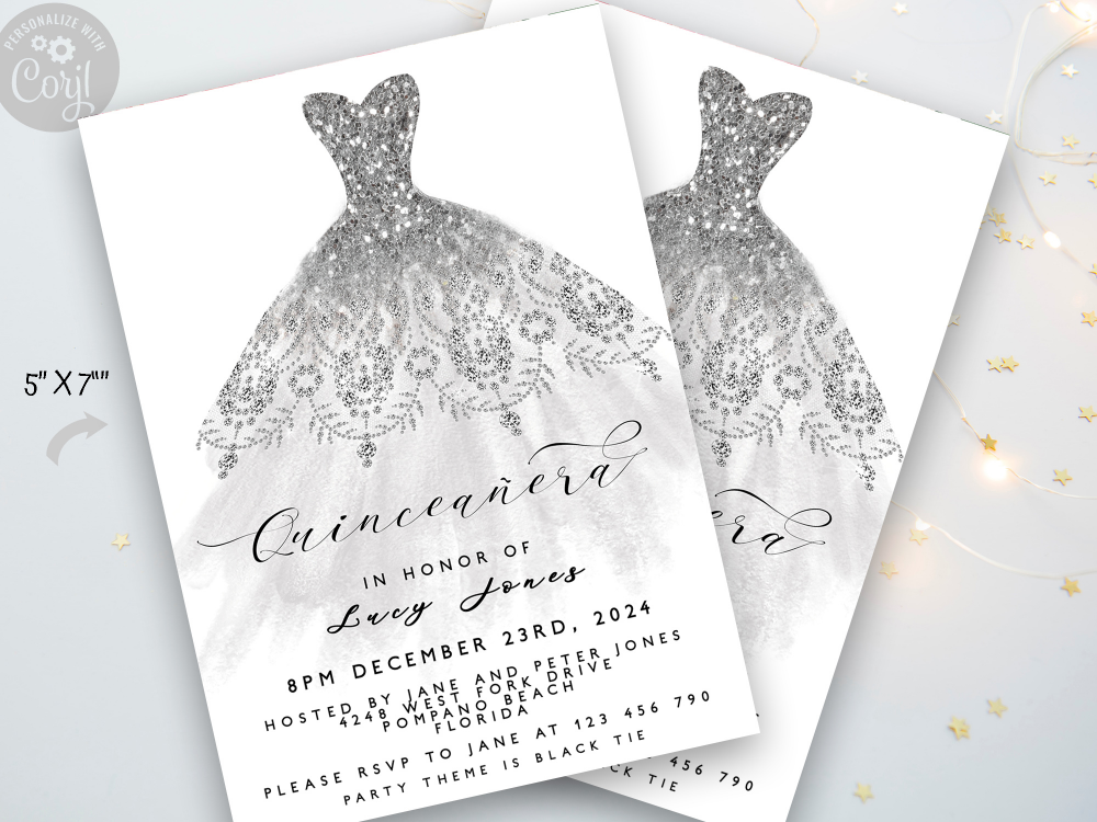 invitation templates for quinceanera