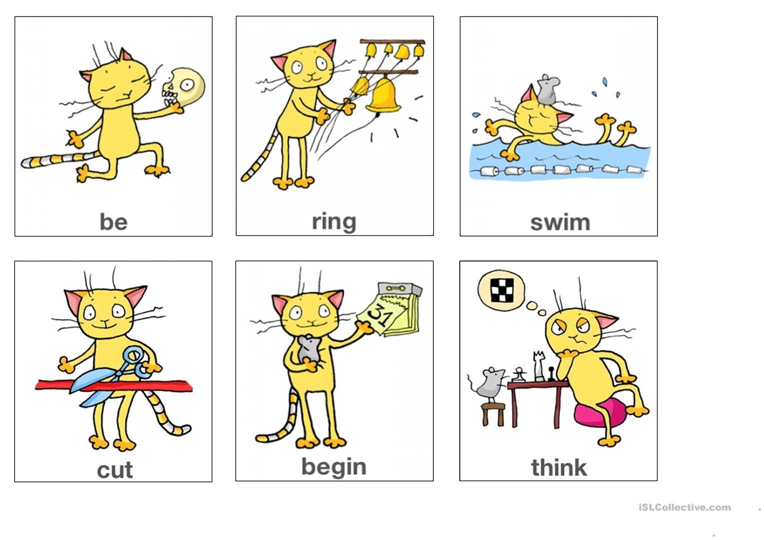 Irregular Verbs Flashcards Part 1 From App Worksheet Free Esl 