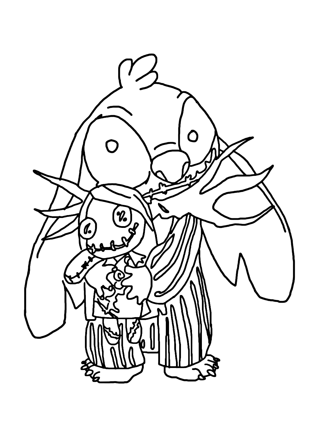 Jack Skellington Coloring Sheet Free Printable Coloring Pages