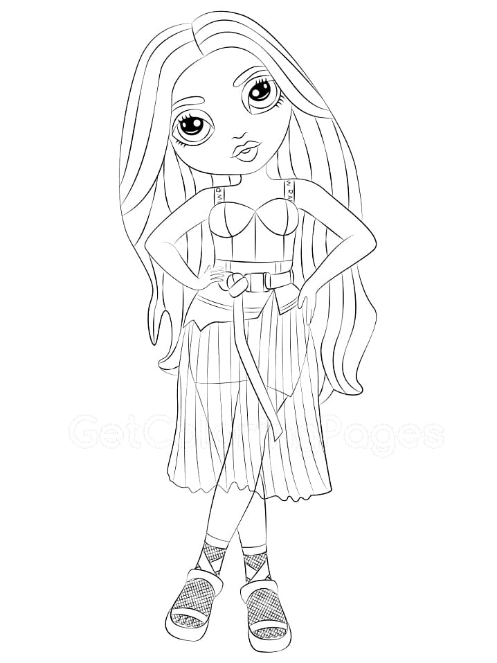 Rainbow High Coloring Pages