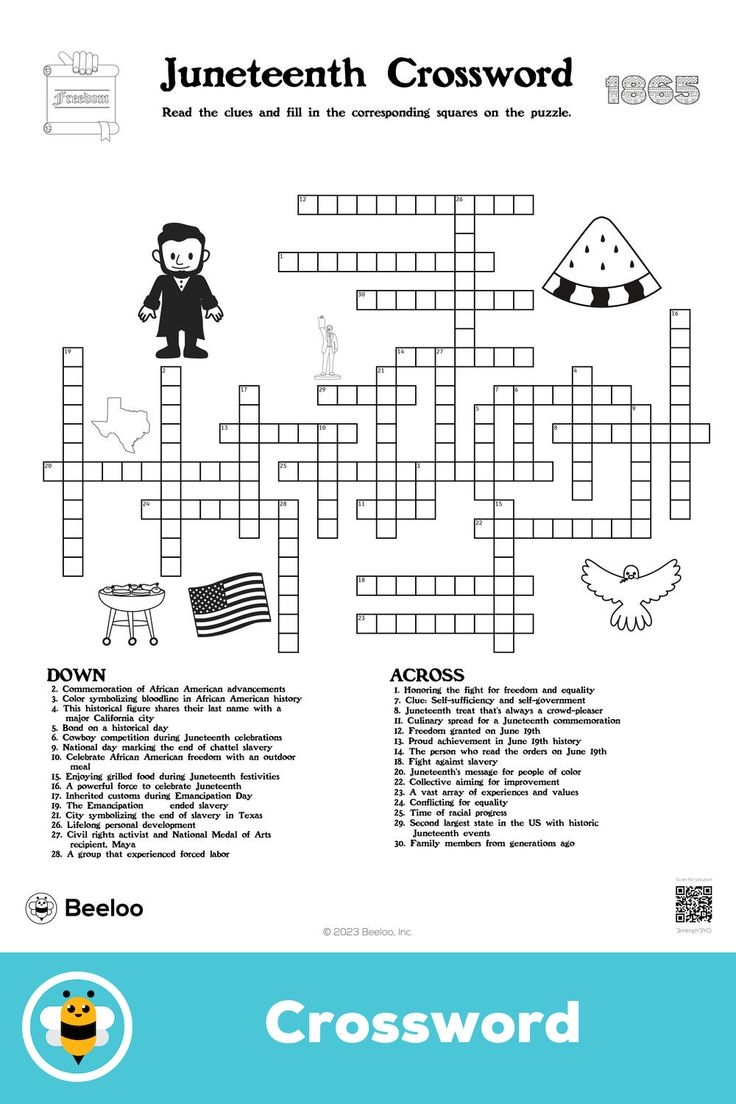 Juneteenth Crossword Puzzle