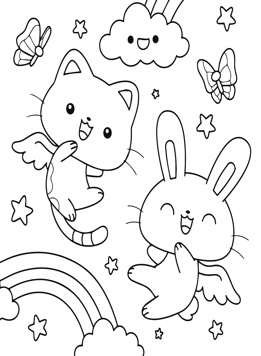 Kawaii Coloring Page