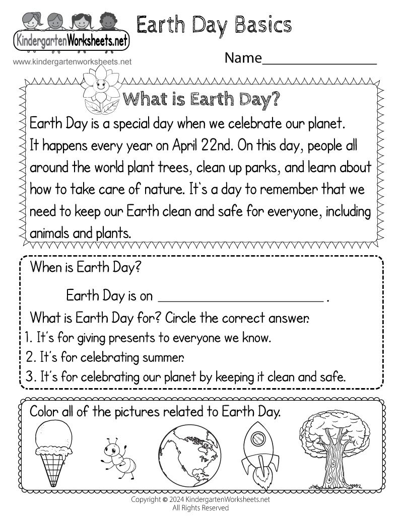 pre kindergarten printable worksheets