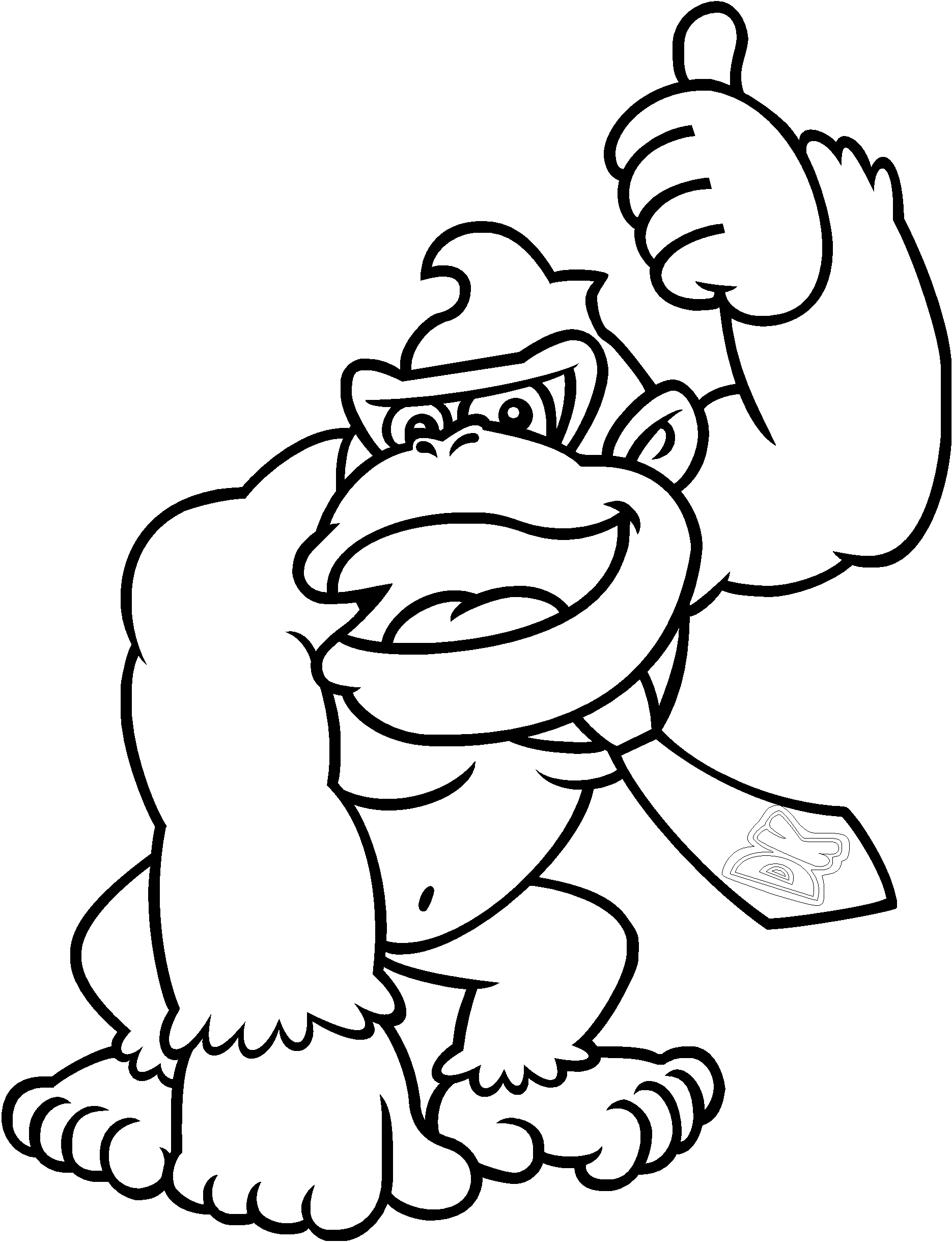King Kong Coloring Page Coloring Home