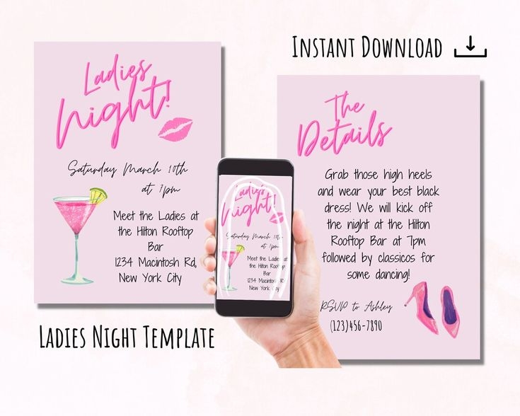 Ladies Night Invitation Template