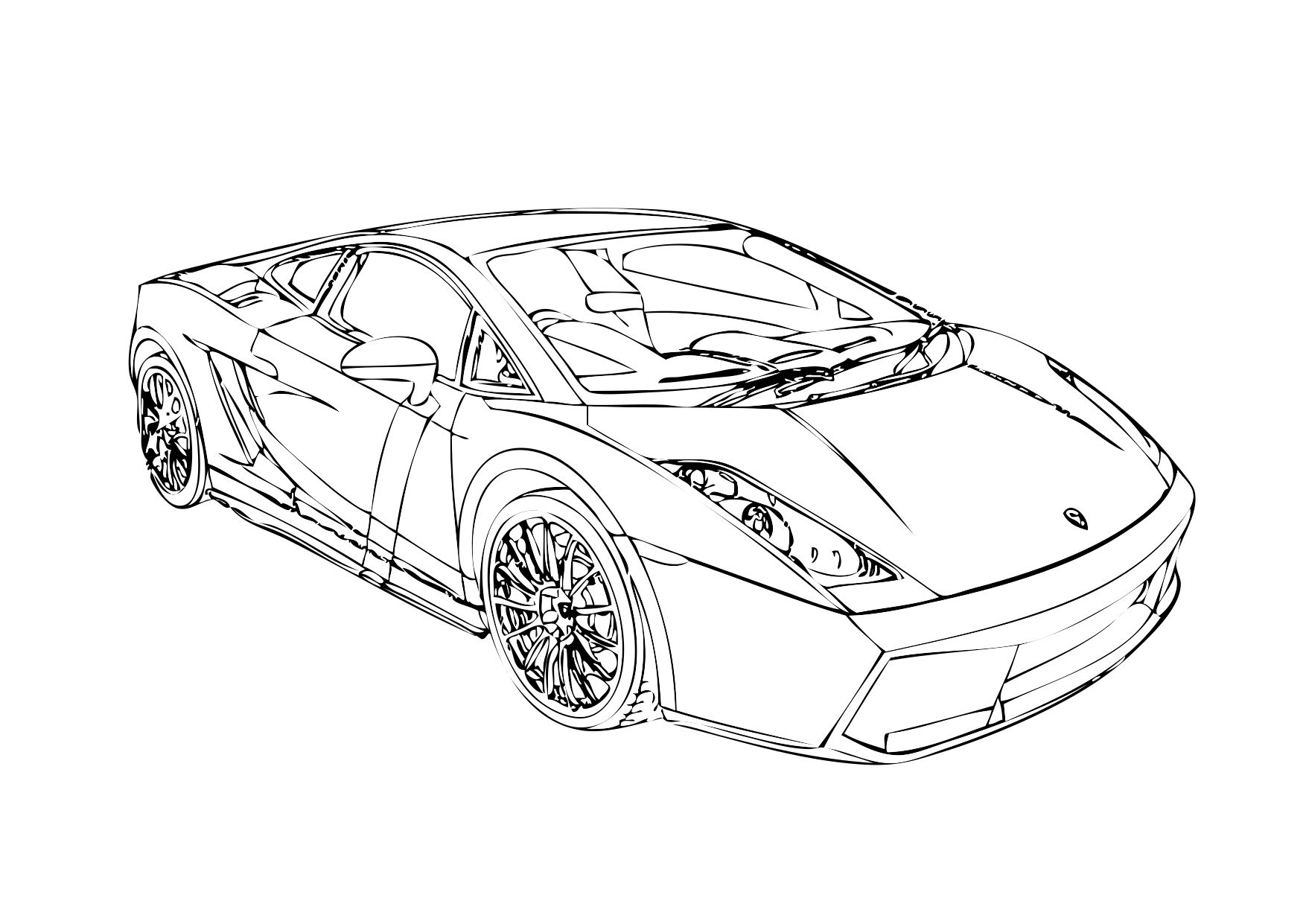 Lambo Coloring Pages At GetDrawings Free Download
