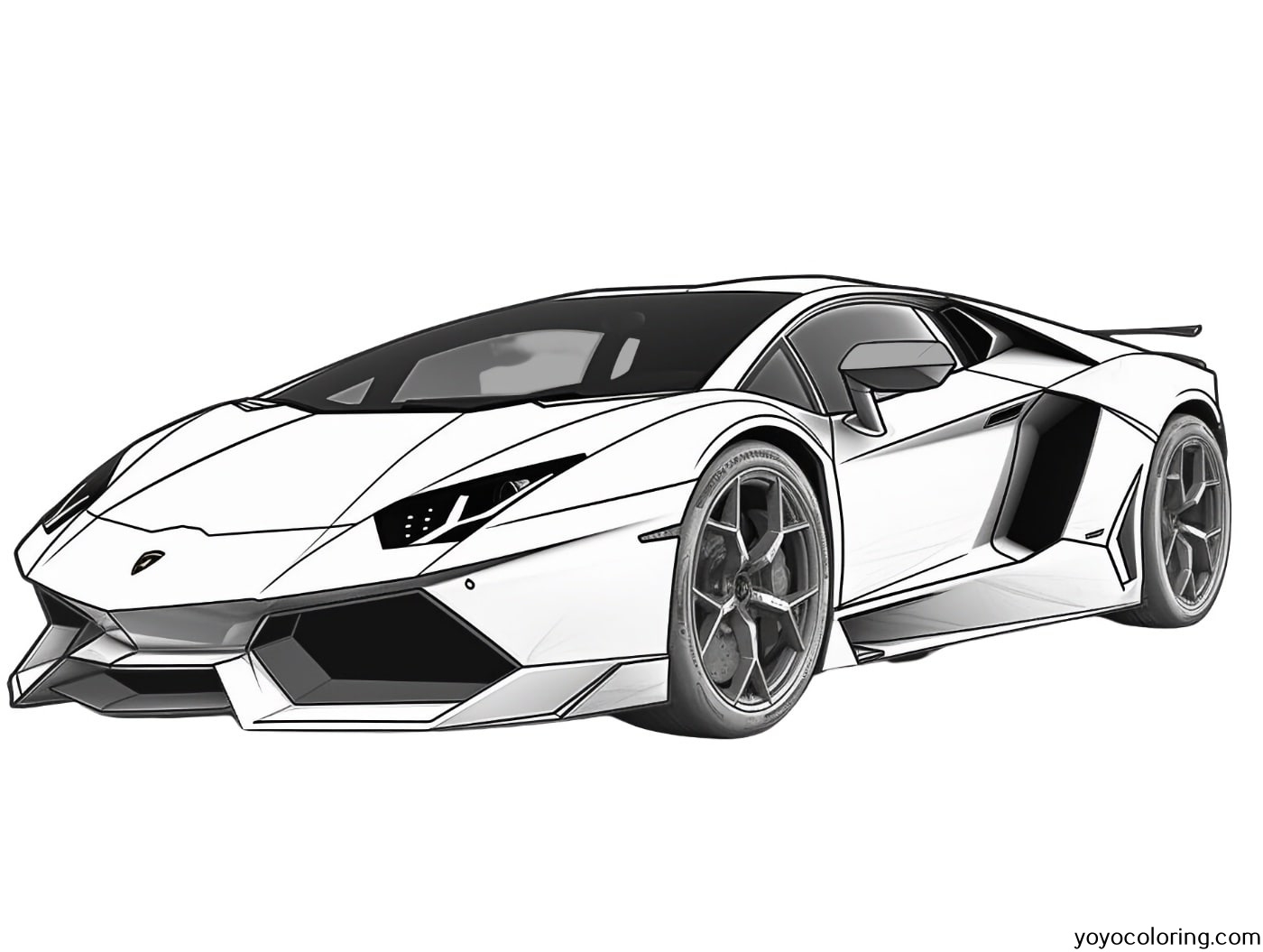 Lamborghini Coloring Pages Printable Painting Template