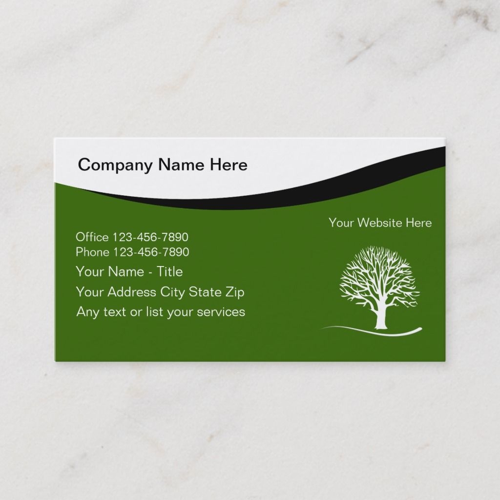 free printable landscaping business cards