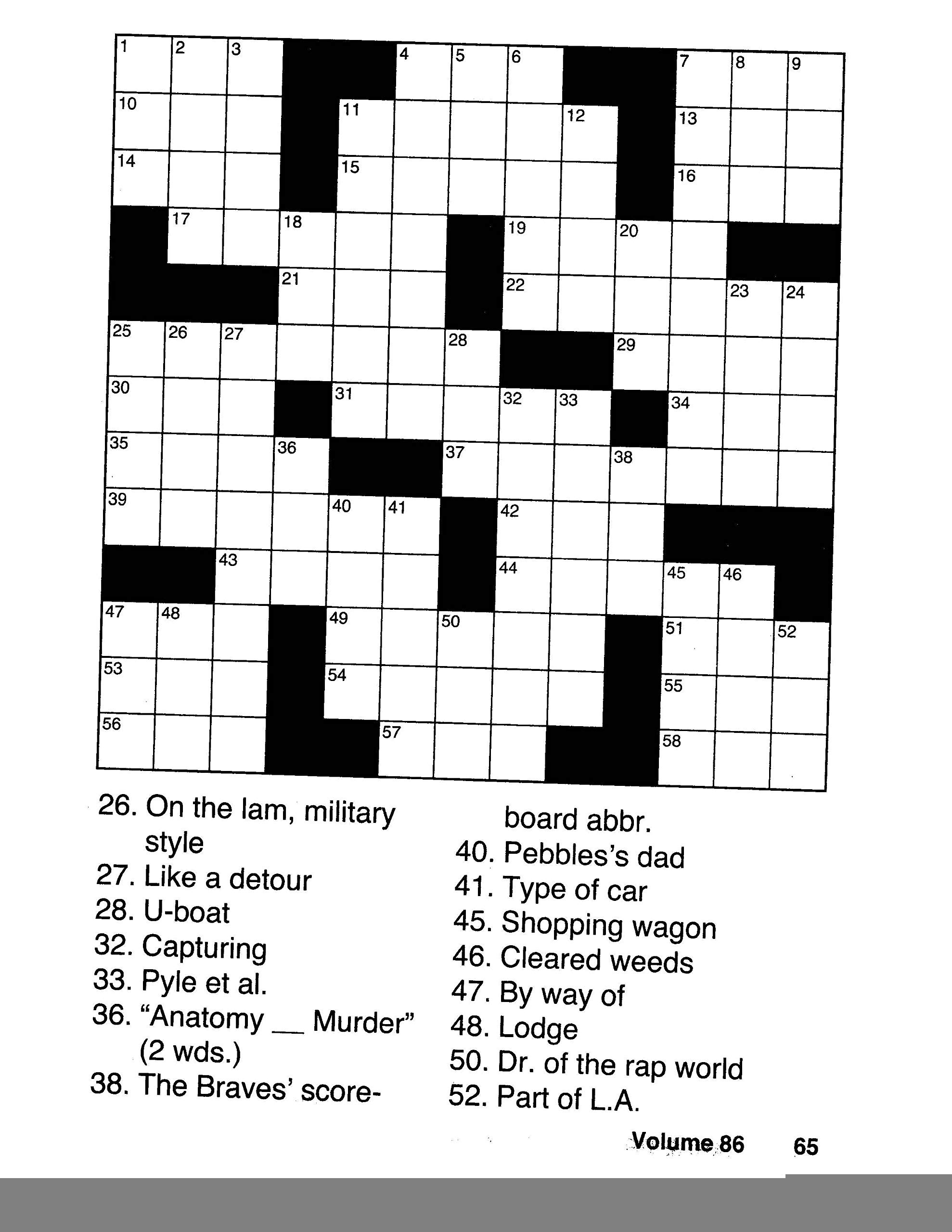Large Print Easy Large Print Crossword Puzzles Printable Emma 