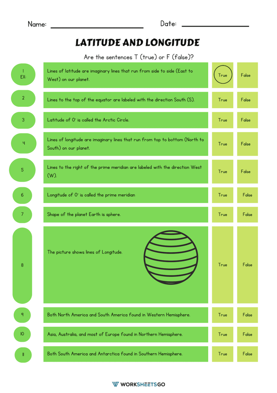 Latitude Longitude Worksheets WorksheetsGO