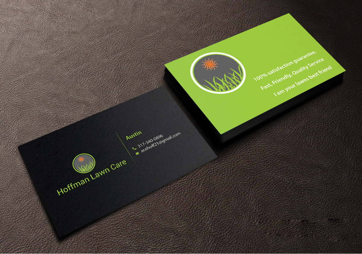 Lawn Care Business Cards Templates Free PARAHYENA