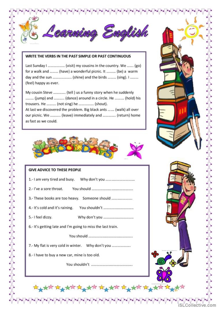 LEARNING ENGLISH English ESL Worksheets Pdf Doc