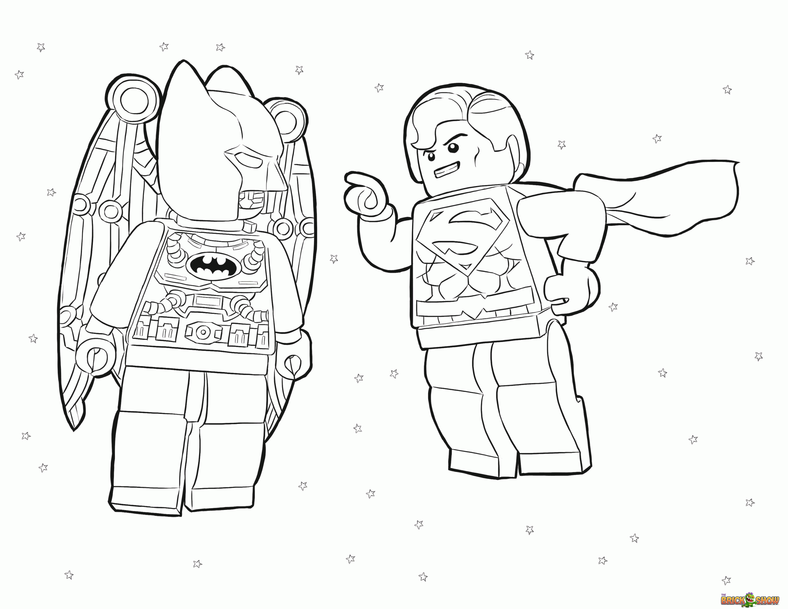 Lego Superman Coloring Page Coloring Home