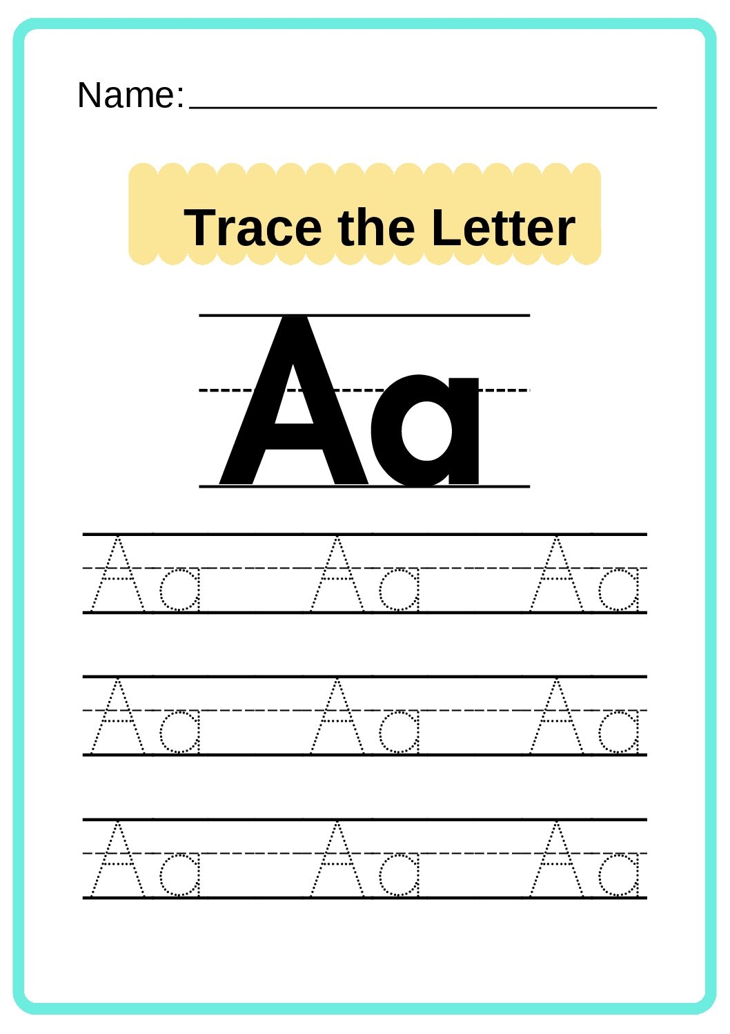 free alphabet tracing worksheets