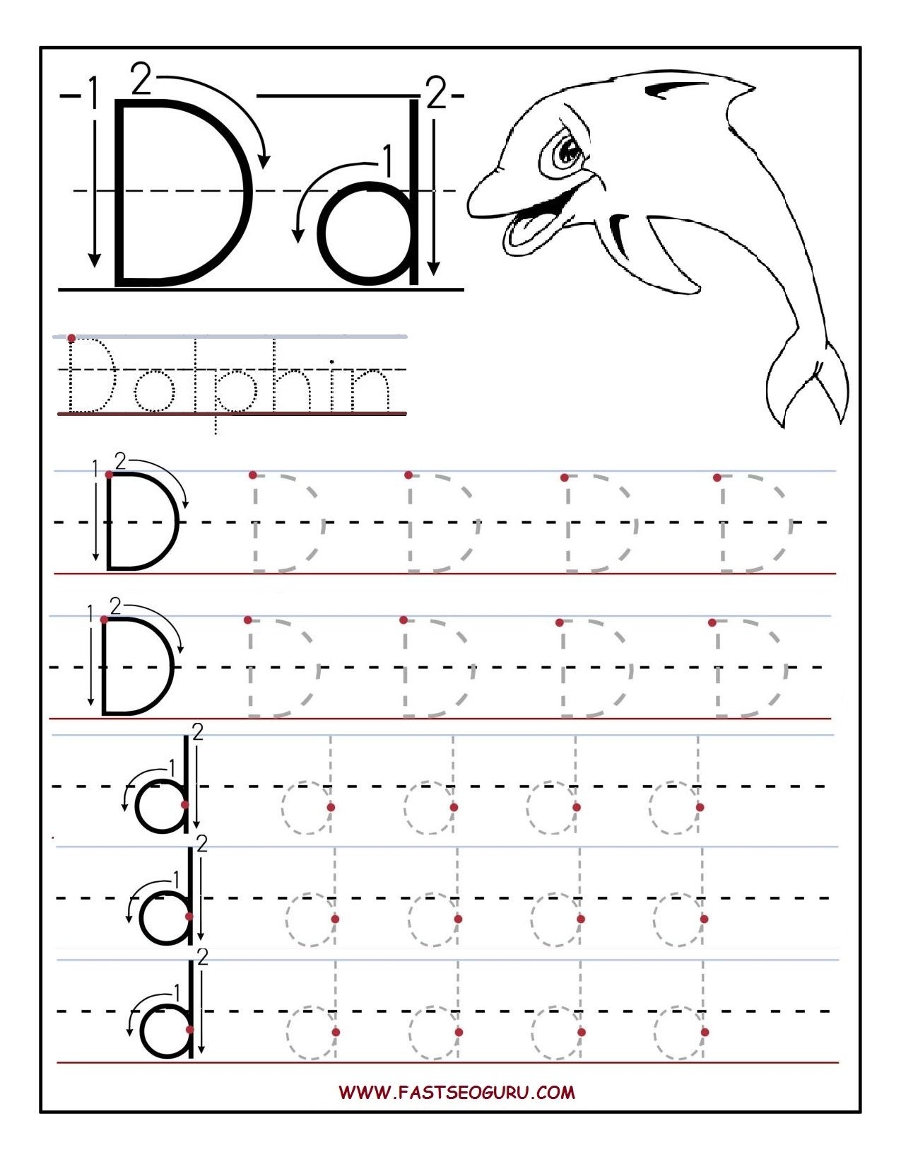pre k letter worksheets