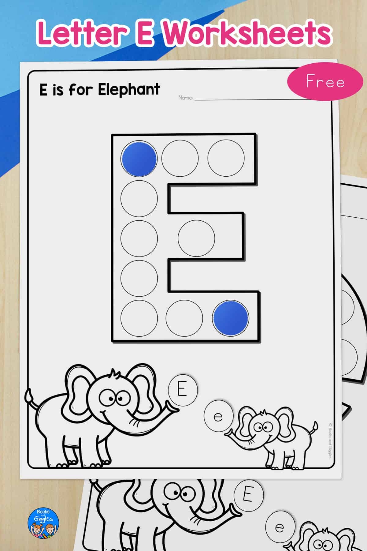 Letter E Dot Marker Worksheets