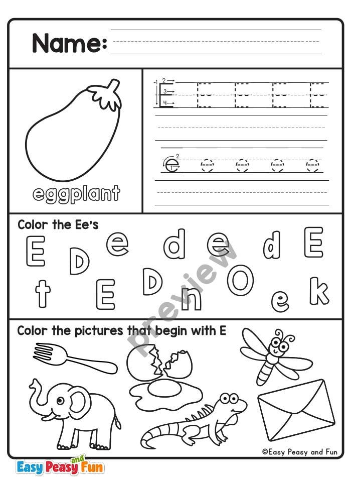 printable letter i worksheet