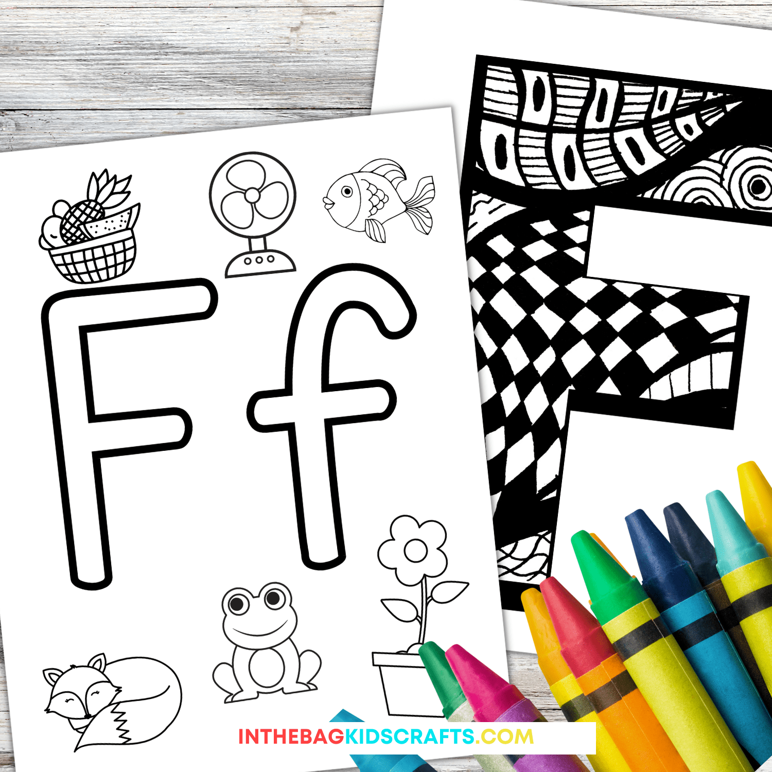Letter F Coloring Worksheets Printable Word Searches