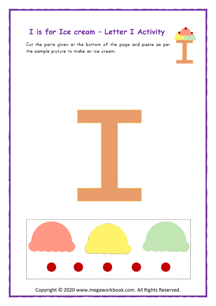 Letter I Worksheets Letter I Crafts Letter I Activities For 