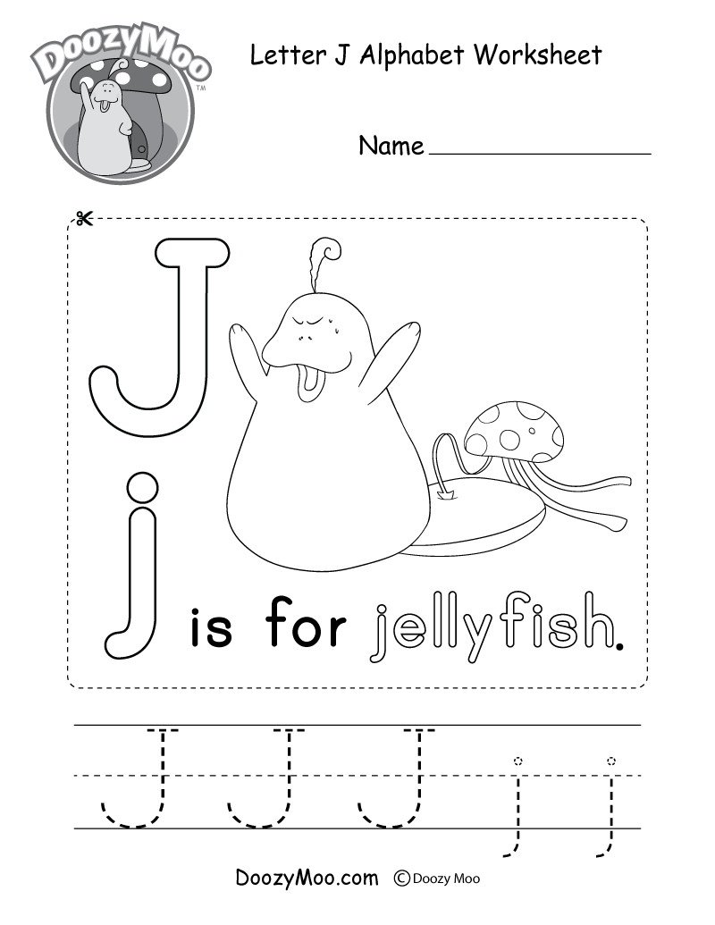 free printable j worksheet