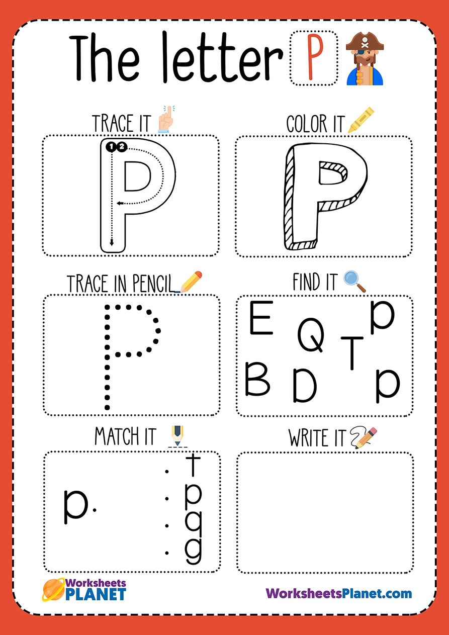 Letter P Worksheets For Preschool LettersWorksheets