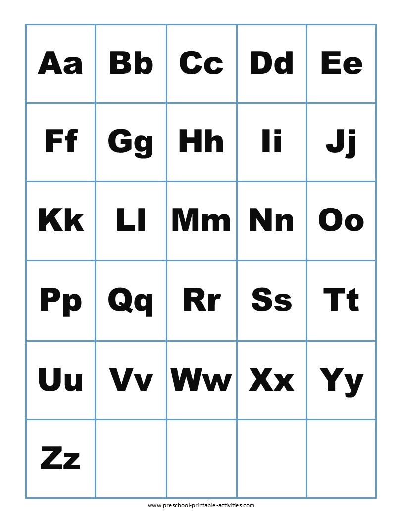 free printable letter bingo cards