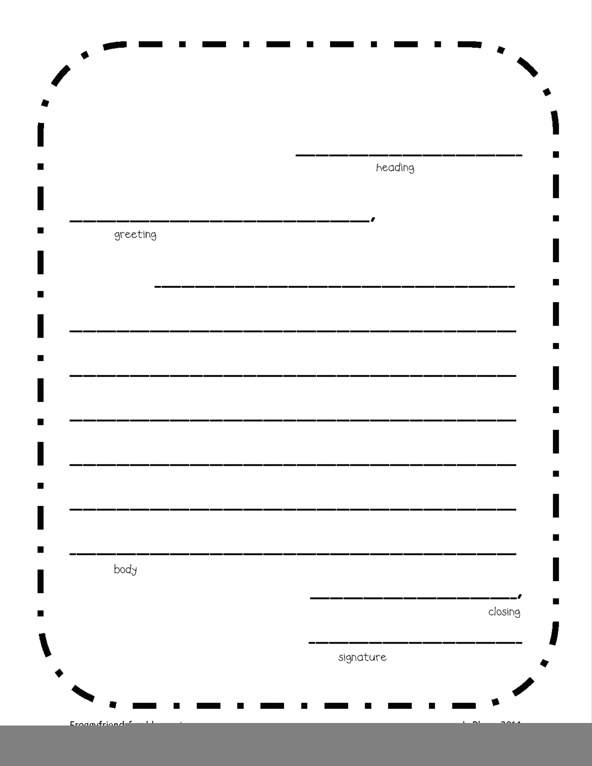Letter Template With Lines Letter Writing Paper Formal Letter Free 