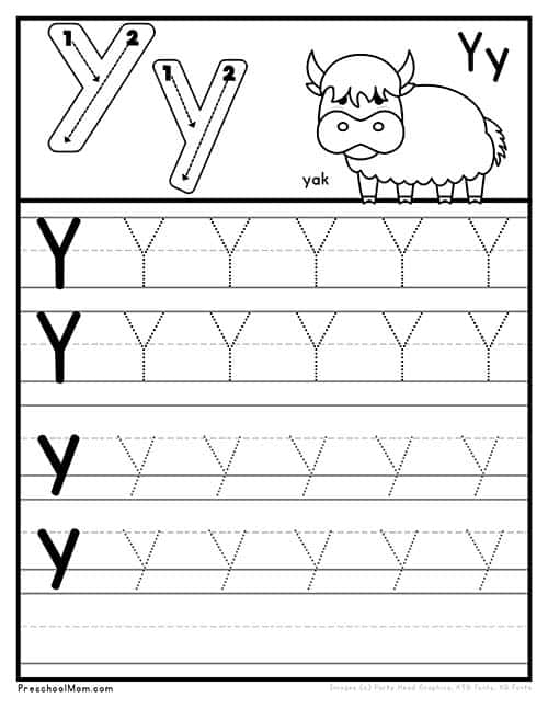 Letter Y Preschool Printables Preschool Mom Worksheets Library