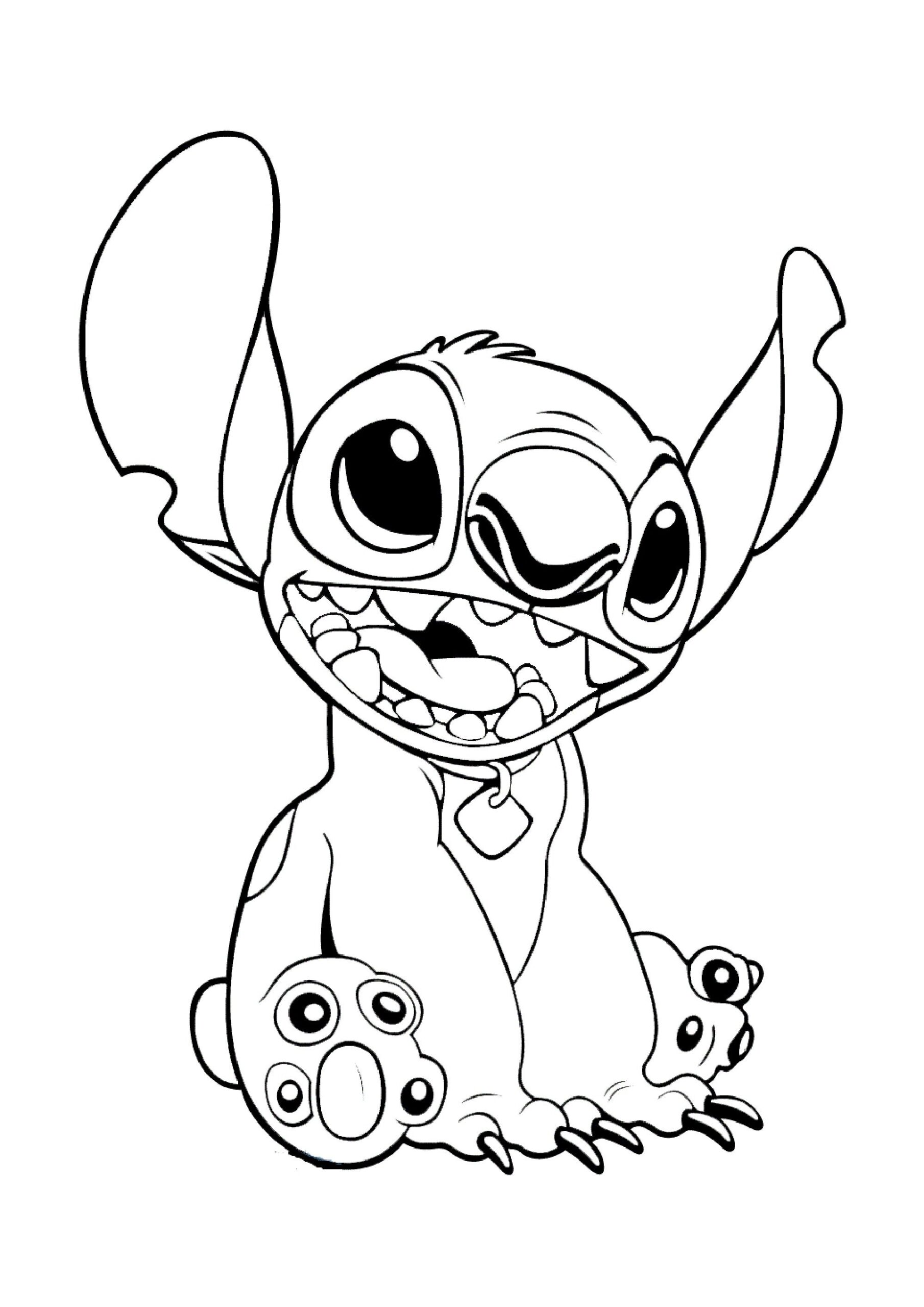 Lilo And Stitch Coloring Pages To Print For Children Lilo And Stitch 