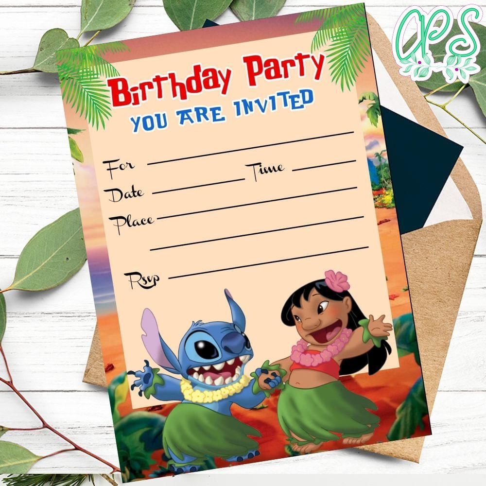 blank stitch invitation template