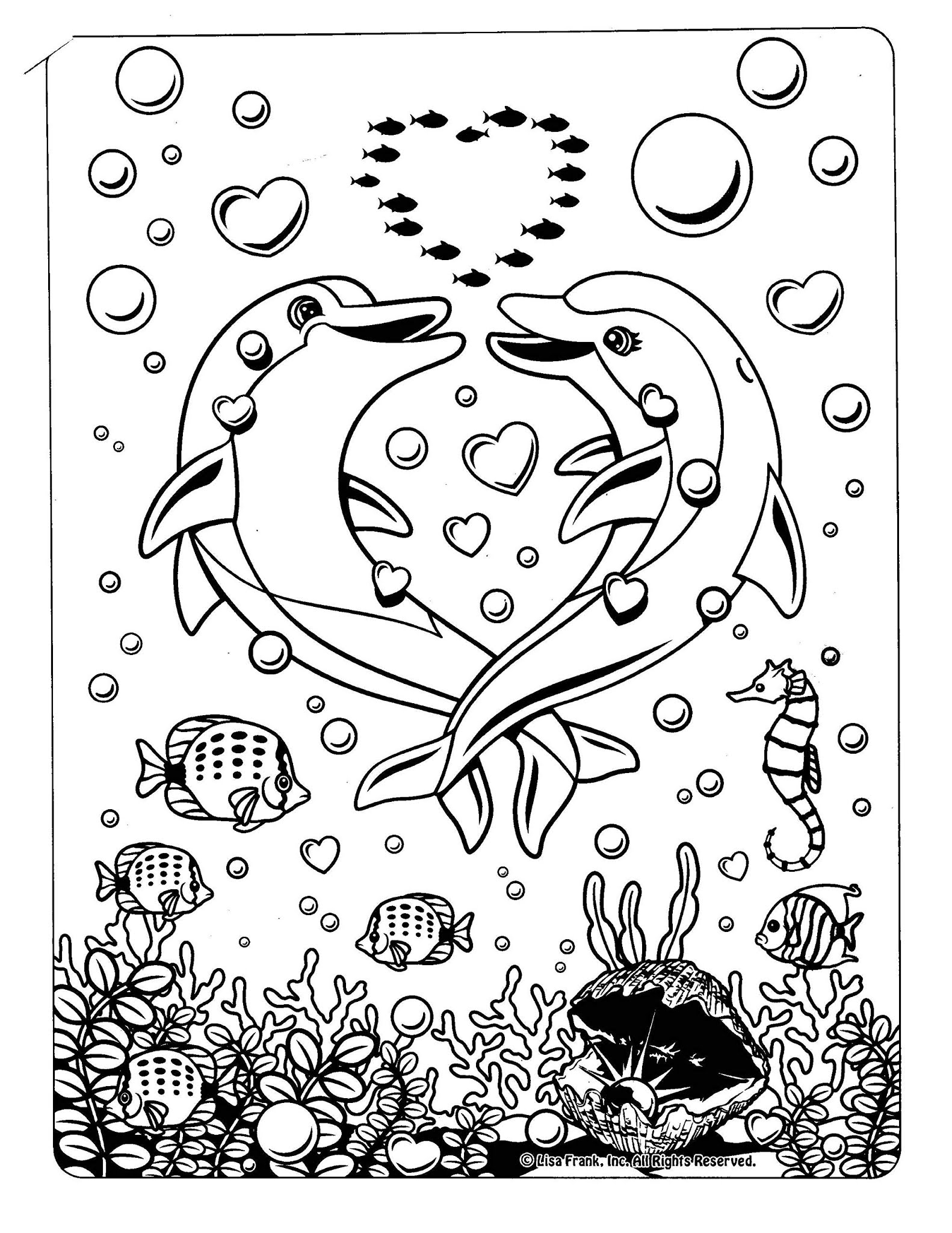 Lisa Frank Coloring Page