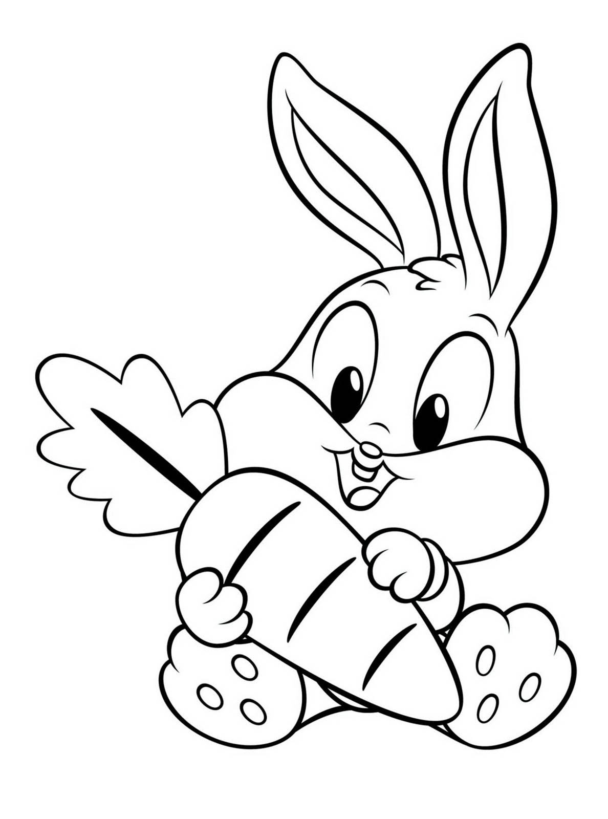 Little Bunny Rabbit Bunny Coloring Pages