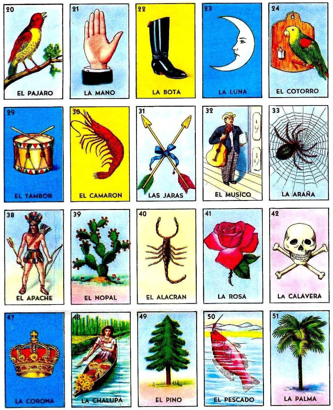 Loteria Mexicana Cartas Loter A Mexicana Baraja De Loteria Mexicana 