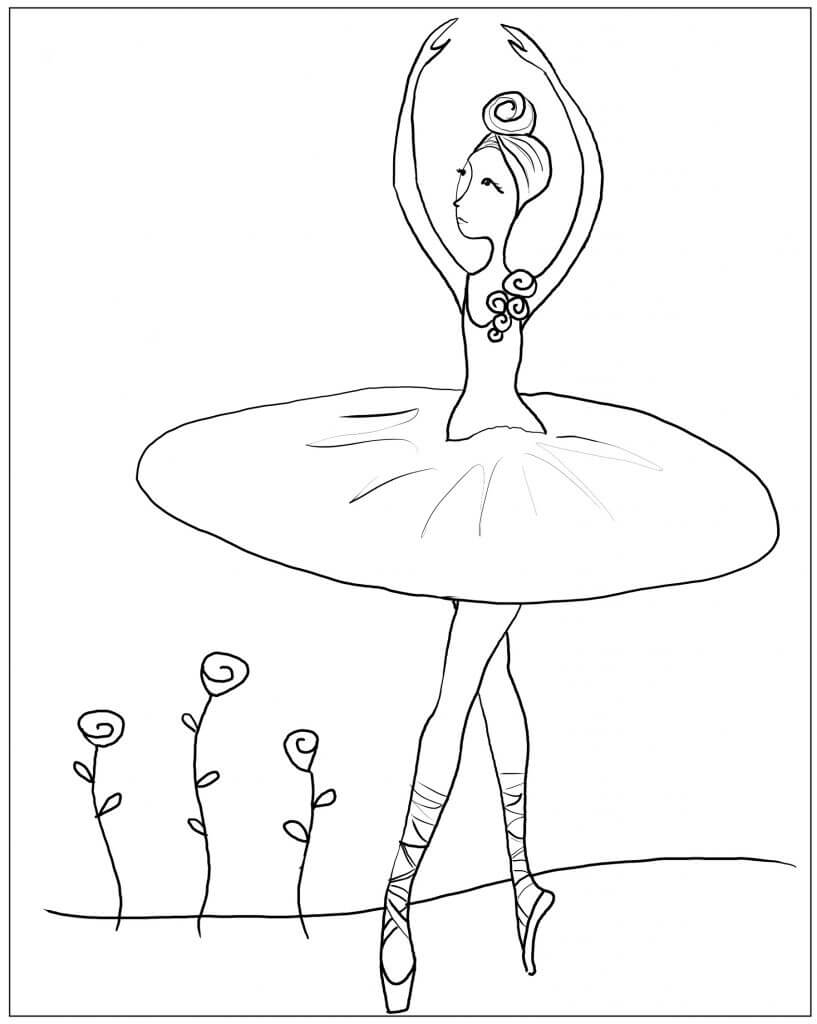 Ballerina Color Pages