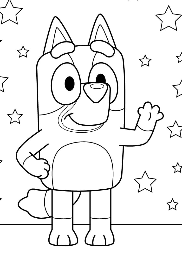 Free Bluey Coloring Pages