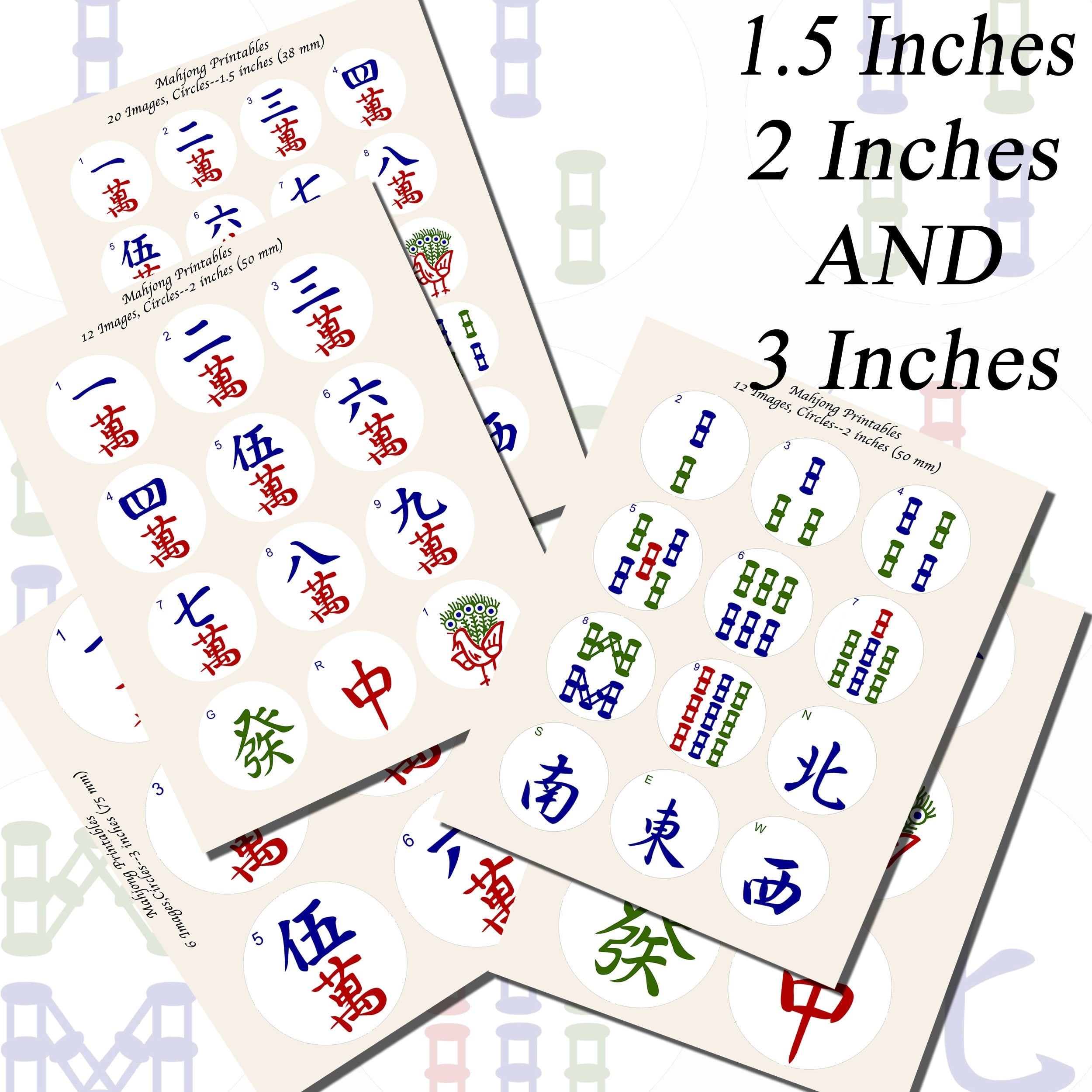 Mahjong Cards Printable