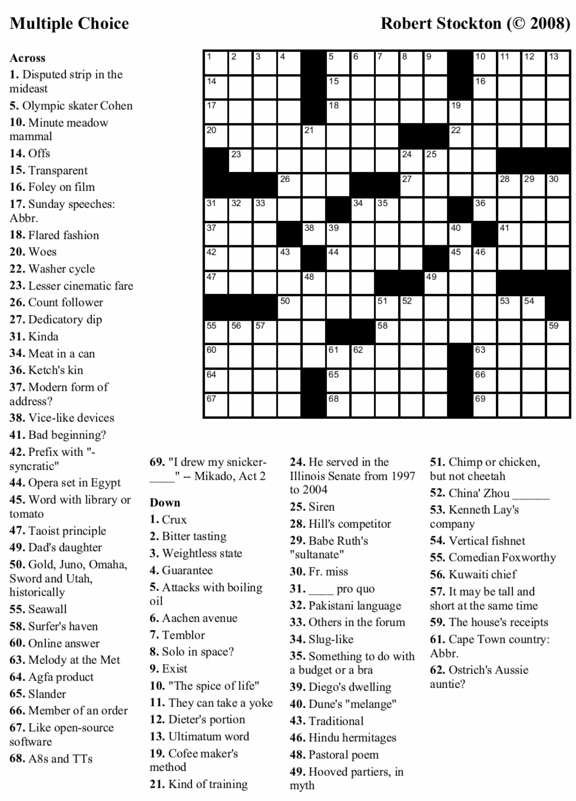 Make Your Own Crossword Puzzle Free Printable Free Printable