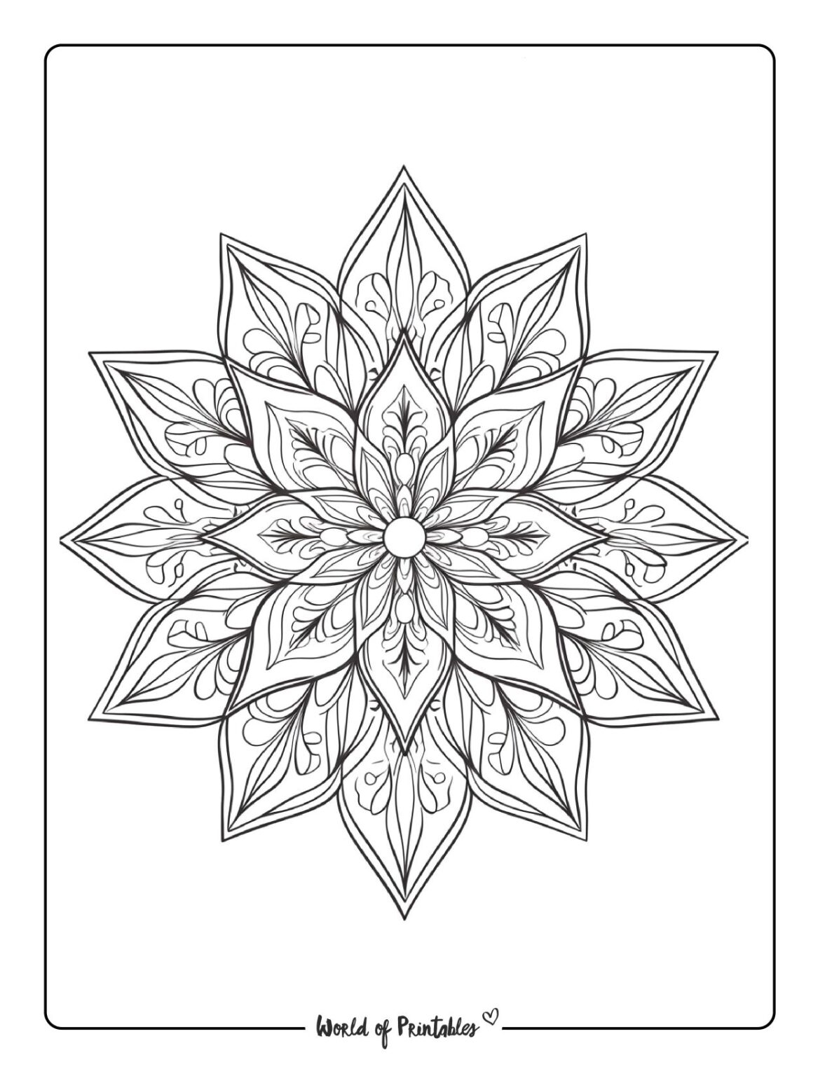 Mandala Coloring Pages World Of Printables