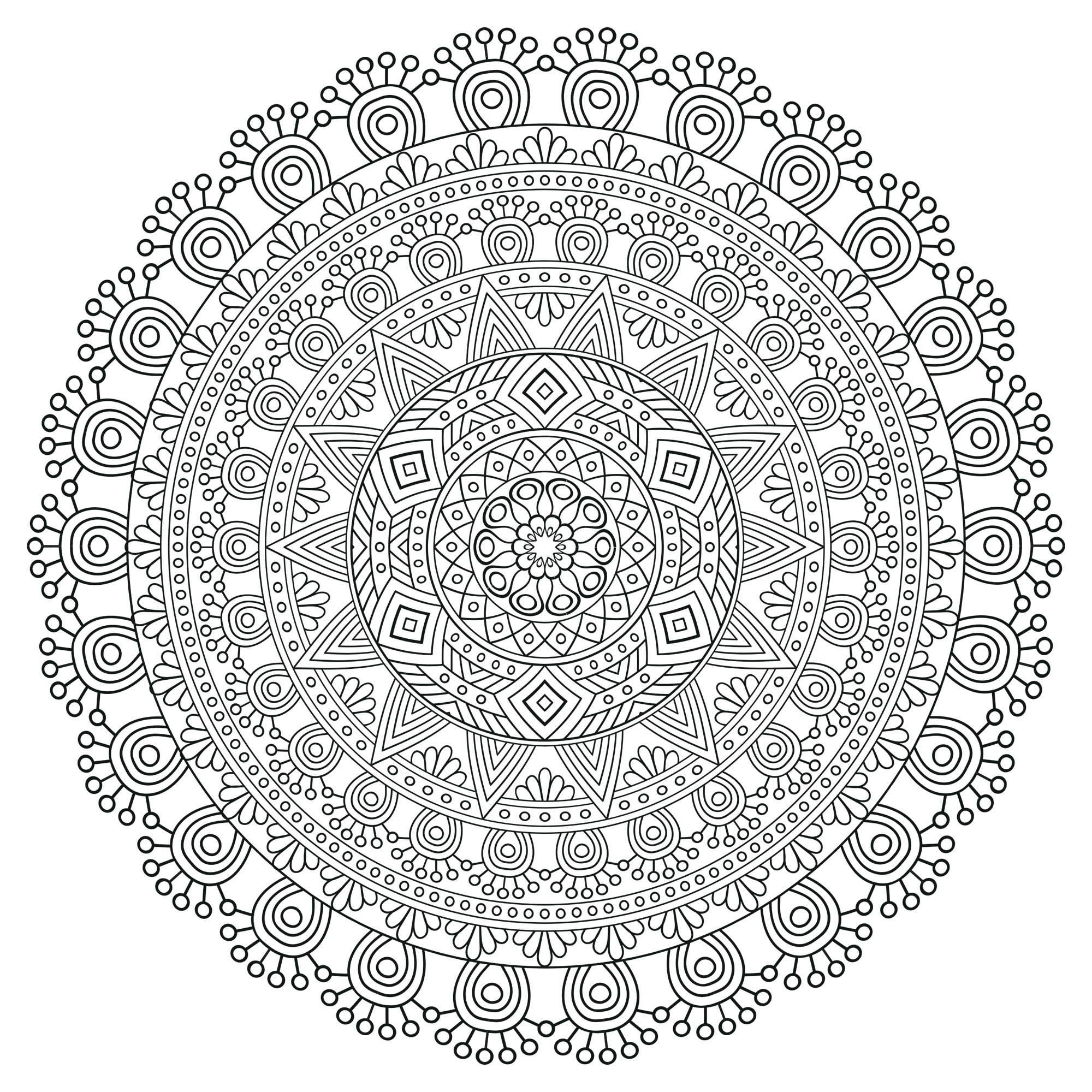 Free Mandala Coloring Pages