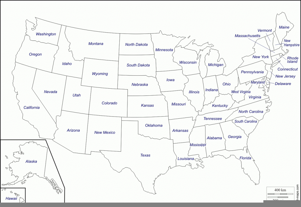 Map Of Us States With Names Usa Map Of States Blank Elegant Usa Map 