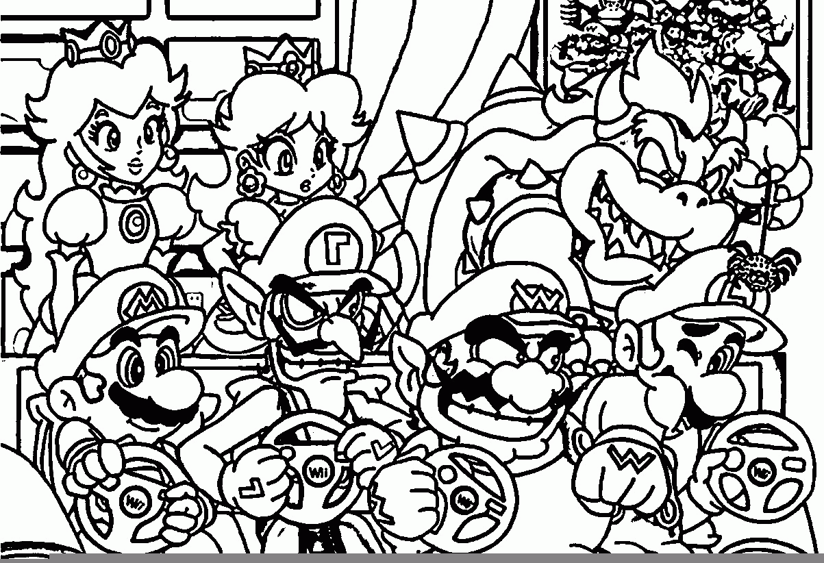 Mario Coloring Pages Nintendo Coloring Pages Super Mario Bros Free