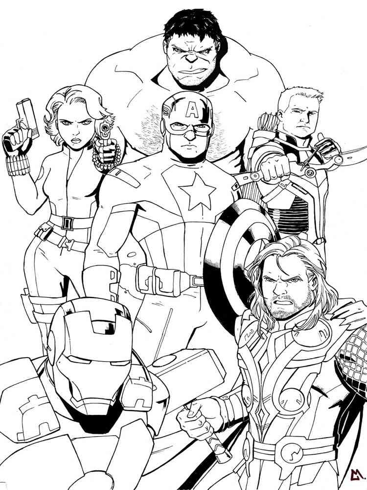 Super Hero Coloring Book Pages