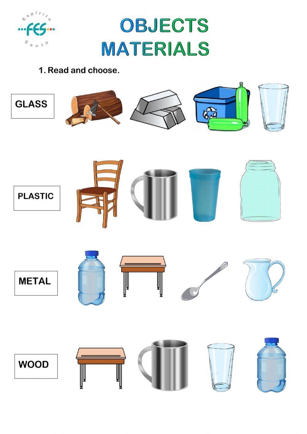 Materials ESL Worksheet By Marierose Worksheets Library