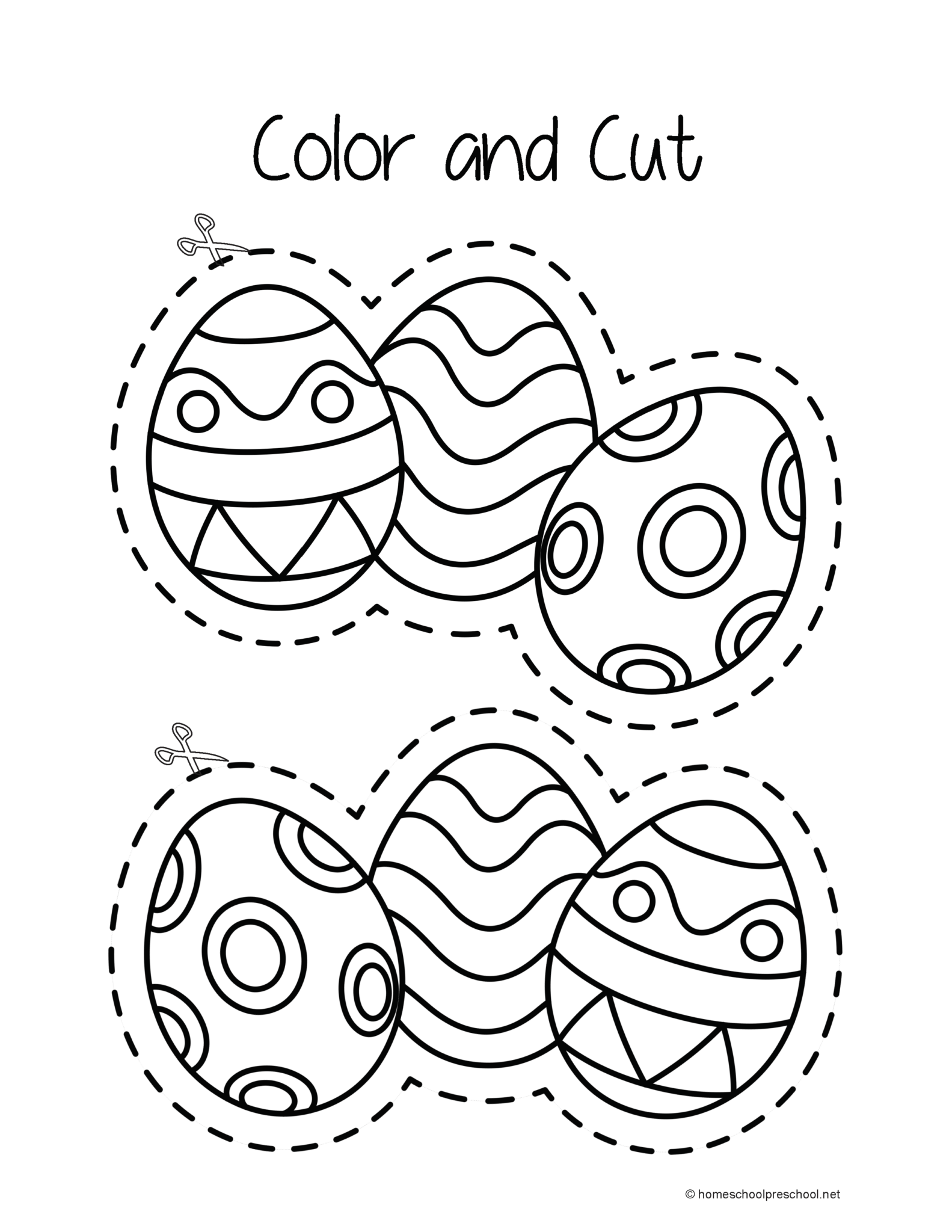 easter worksheets preschool