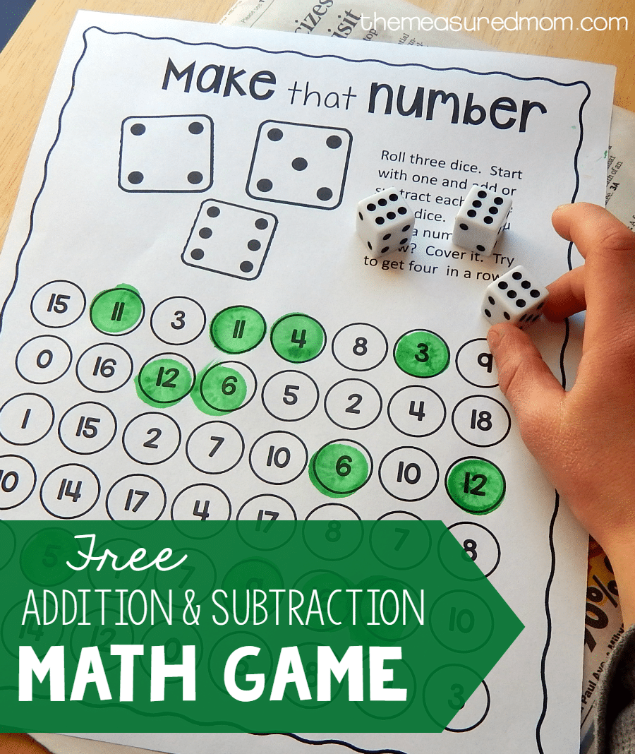 printable math games grade 4