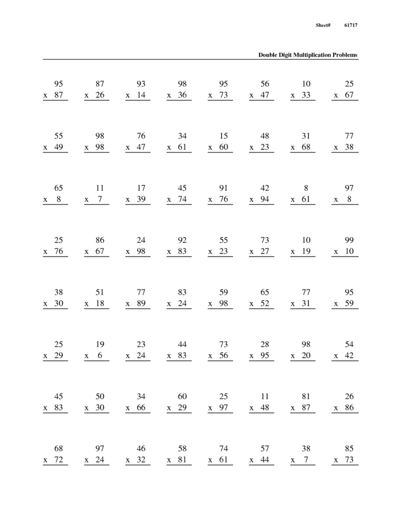 Math Problems Worksheets Activity Shelter