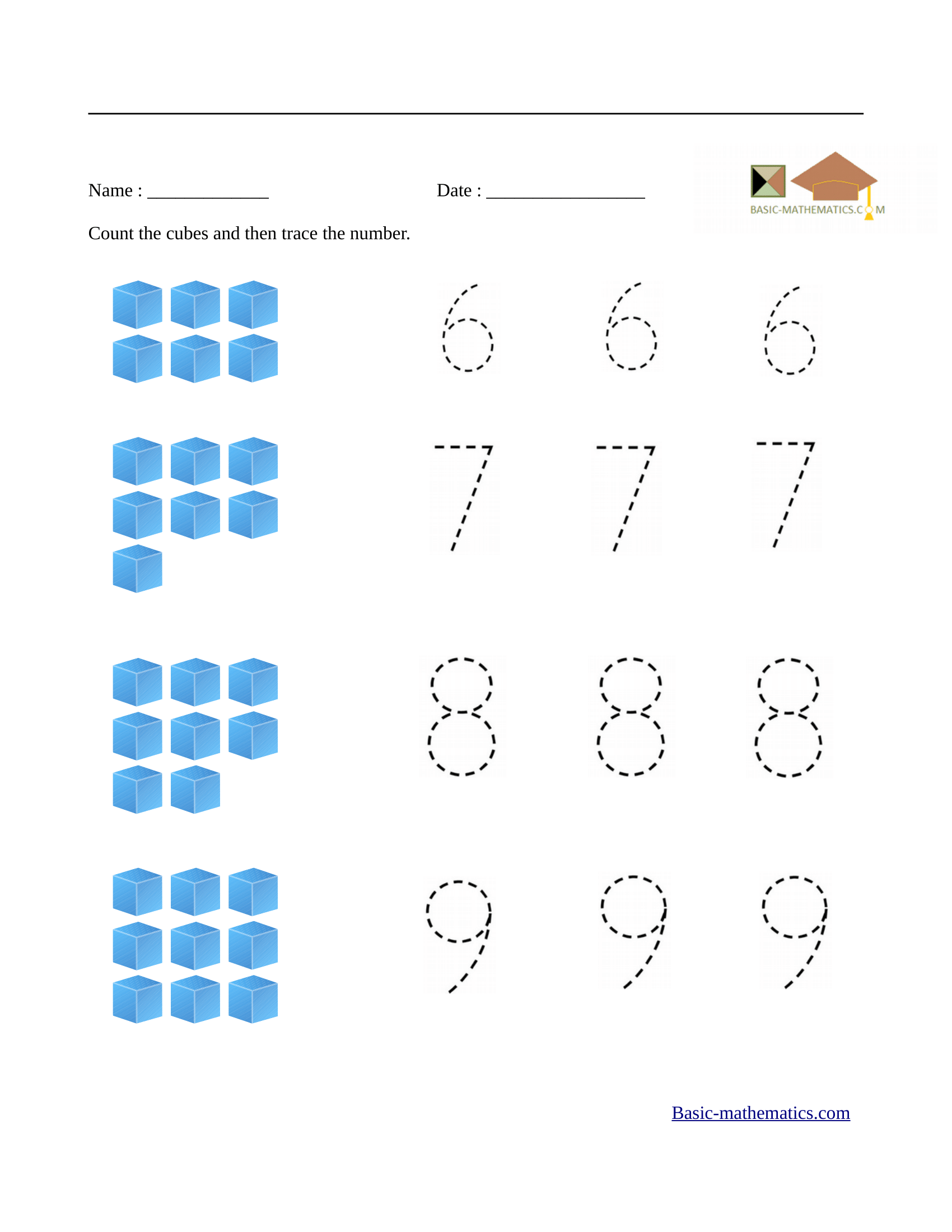 mathematics worksheet for kindergarten