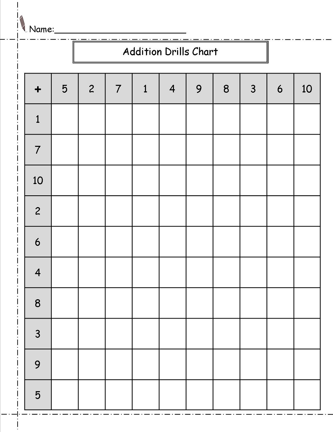 mathematics printable worksheets