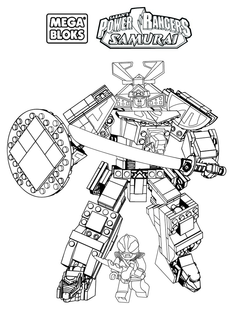 MegaZord CBook ai Power Rangers Kids Coloring Pages